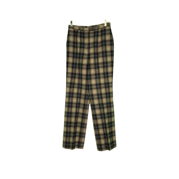 PENDLENTON vintage blue red plaid virgin wool pants size 12 - Picture 10 of 13